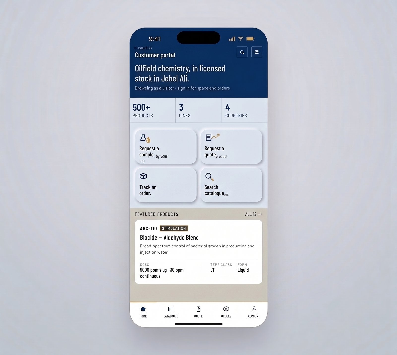 Aquaness app customer portal screen on an iPhone